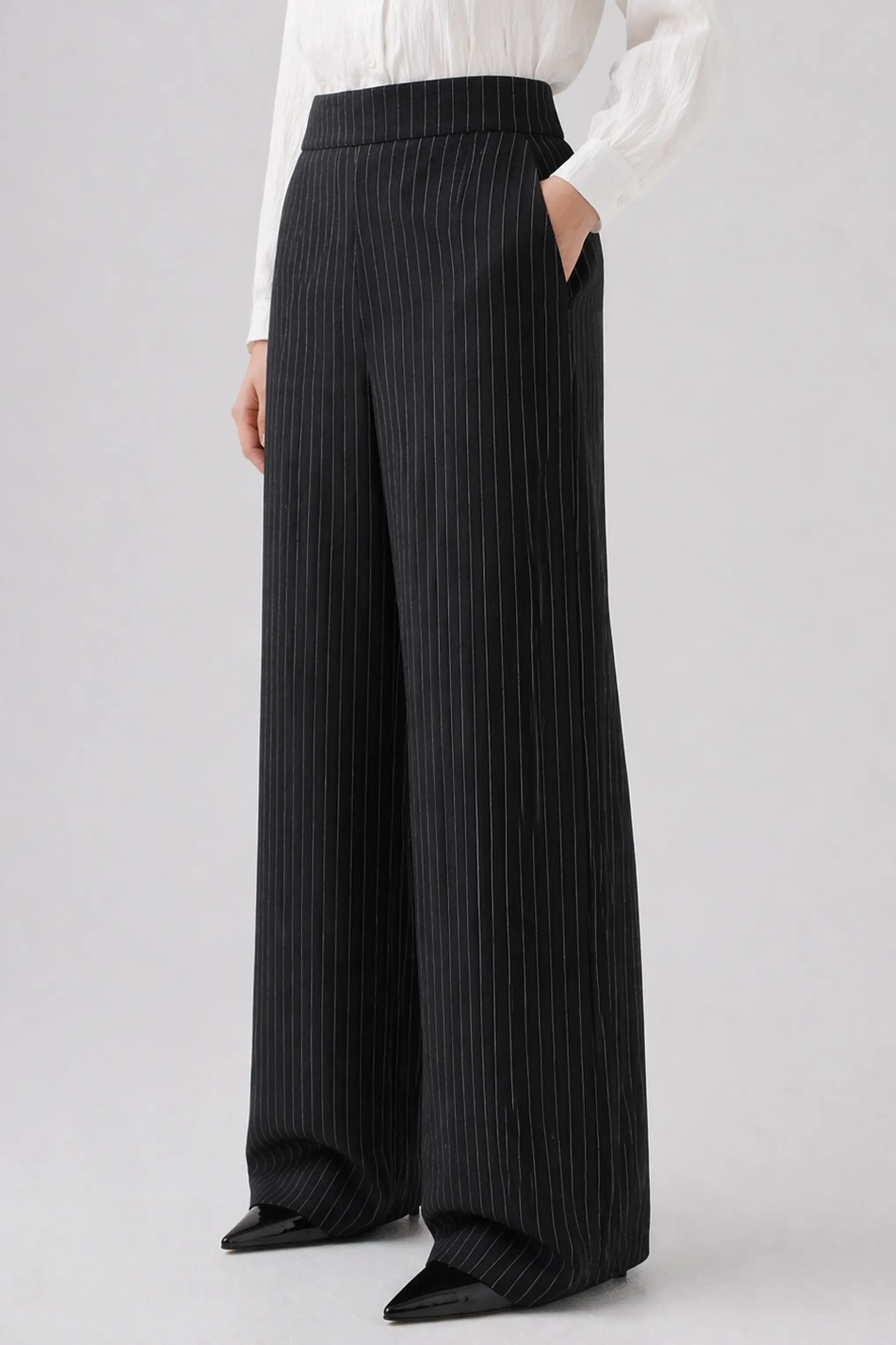 Pinstripe Linen Pants
